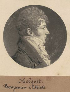 Benjamin Elliott, 1809. Creator: Charles Balthazar Julien Févret de Saint-Mémin
