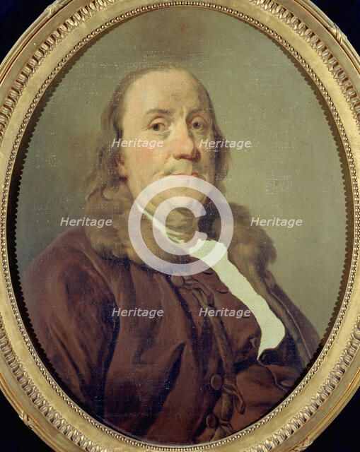 Benjamin Franklin (1706-1790), c1779. Creator: Joseph Siffred Duplessis.