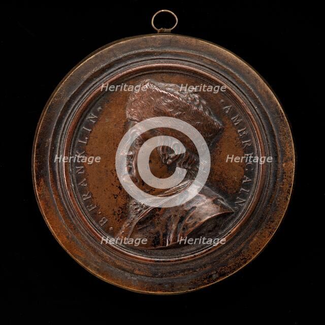 Benjamin Franklin, 1706-1790, Diplomat and Statesman, model 1777, cast probably 19th century. Creator: Giovanni Battista Nini.