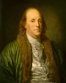 Benjamin Franklin, 19th century. Creator: Anon