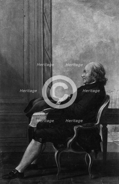 Benjamin Franklin, ca. 1876. Creator: William P. Babcock.