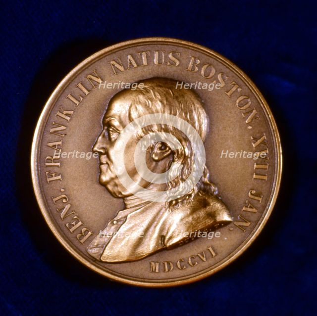 Benjamin Franklin, American scientist, inventor and statesman, 1806 Creator: Unknown.