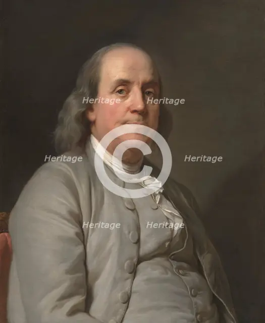 Benjamin Franklin, c. 1785. Creator: Joseph Siffred Duplessis.
