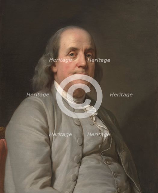 Benjamin Franklin, c. 1785. Creator: Joseph Siffred Duplessis.