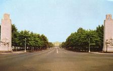 Benjamin Franklin Parkway, Philadelphia, Pennsylvania, USA, 1953