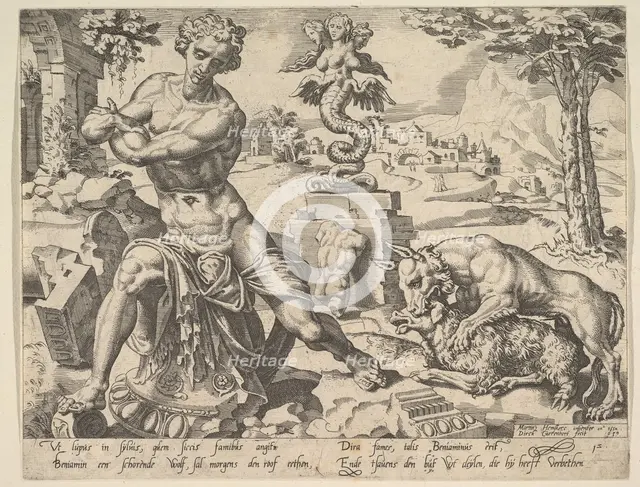 Benjamin, from the series The Twelve Patriarchs, 1550. Creator: Dirck Volkertsen Coornhert.