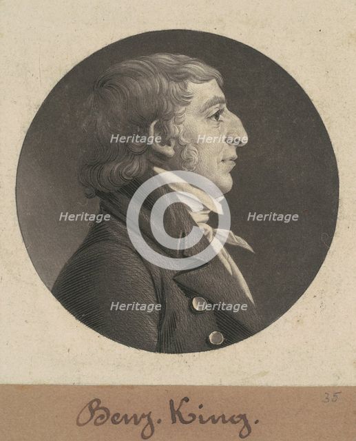 Benjamin King, 1806. Creator: Charles Balthazar Julien Févret de Saint-Mémin.