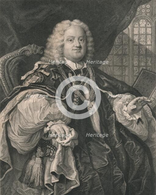 Benjamin Hoadly, (1676-1761), English clergyman, 19th century. Artist: B Holl