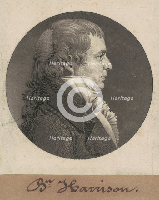 Benjamin Harrison, 1807. Creator: Charles Balthazar Julien Févret de Saint-Mémin.