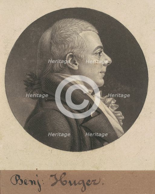 Benjamin Huger, 1805. Creator: Charles Balthazar Julien Févret de Saint-Mémin.