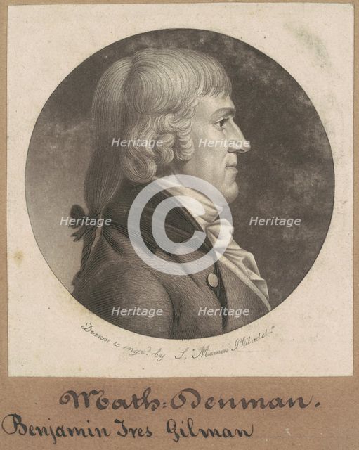 Benjamin Ives Gilman, 1801. Creator: Charles Balthazar Julien Févret de Saint-Mémin.