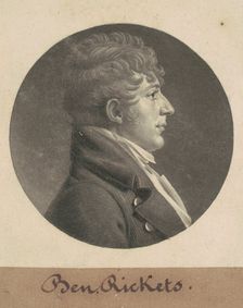 Benjamin Ricketts, 1805. Creator: Charles Balthazar Julien Févret de Saint-Mémin