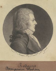 Benjamin Woolsey Rogers, 1796-1797. Creator: Charles Balthazar Julien Févret de Saint-Mémin