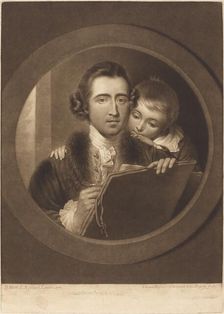 Benjamin West, Esqr R.A. and His Son RI West, 1773. Creator: Valentine Green