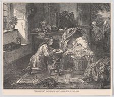 Benjamin West's First Effort in Art, from "Illustrated London News", May 12, 1849. Creator: Edward Matthew Ward