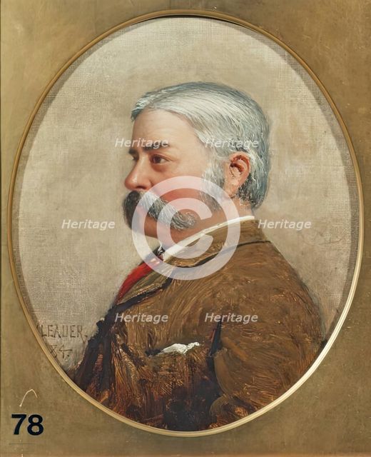 Benjamin Williams Leader, Self Portrait, 1884. Creator: Benjamin Williams Leader.