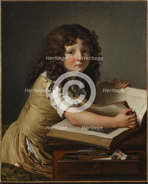 Benoît Agnès Trioson with a book.