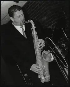 Benn Clatworthy playing tenor saxophone at The Fairway, Welwyn Garden City, Hertfordshire, 2002. Creator: Denis Williams