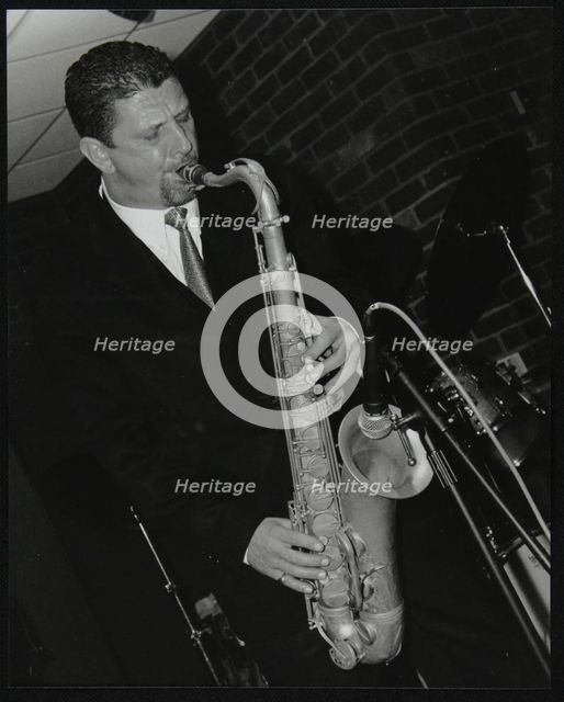 Benn Clatworthy playing tenor saxophone at The Fairway, Welwyn Garden City, Hertfordshire, 2002. Artist: Denis Williams
