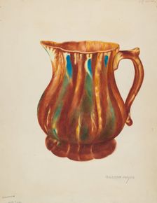 Bennington Pitcher, c. 1936. Creator: Margaret Stottlemeyer