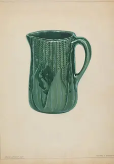 Bennington Pitcher, c. 1937. Creator: Howard H. Sherman