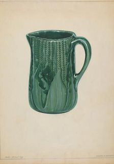 Bennington Pitcher, c. 1937. Creator: Howard H. Sherman