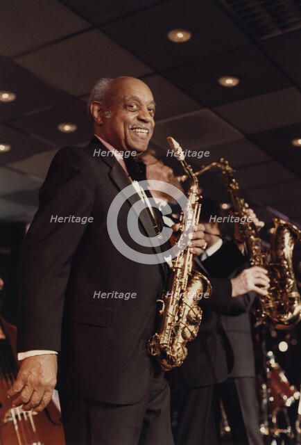 Benny Carter, The Jazz Inn Party All Star Big Band, Nordwijk, Netherlands, 1989. Creator: Brian Foskett.