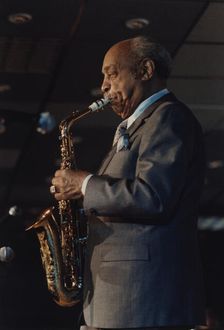 Benny Carter, The Jazz Inn Party All Star Big Band, Nordwijk, Netherlands, 1989. Creator: Brian Foskett