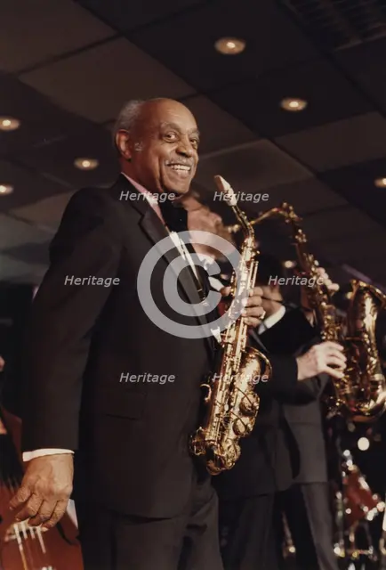 Benny Carter, The Jazz Inn Party All Star Big Band, Nordwijk, Netherlands, 1989. Creator: Brian Foskett.