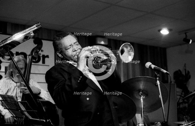 Benny Bailey and Peter Ind, Tenor Clef, Hoxton Square, London, November 1991.   Artist: Brian O'Connor.
