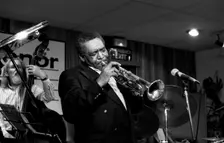 Benny Bailey and Peter Ind, Tenor Clef, Hoxton Square, London, November 1991. Artist: Brian O'Connor