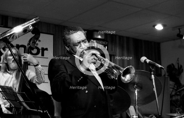 Benny Bailey and Peter Ind, Tenor Clef, Hoxton Square, London, November 1991.   Artist: Brian O'Connor.