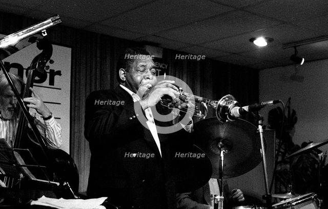 Benny Bailey and Peter Ind, Tenor Clef, Hoxton Square, London, November 1991. Artist: Brian O'Connor.