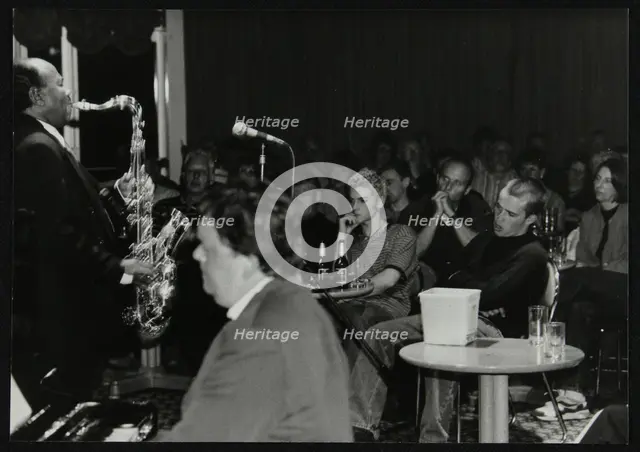 Benny Golson and Steve Melling playing at The Fairway, Welwyn Garden City, Hertfordshire, 1998. Creator: Denis Williams.