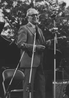 Benny Goodman, Capital Radio Jazz Festival, Knebworth,1982. Creator: Brian Foskett