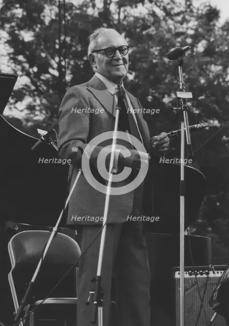 Benny Goodman, Capital Radio Jazz Festival, Knebworth,1982. Creator: Brian Foskett.