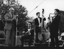 Benny Goodman, Capital Radio Jazz Festival, Knebworth, 1982. Creator: Denis Williams