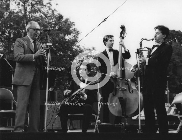 Benny Goodman, Capital Radio Jazz Festival, Knebworth, 1982. Creator: Denis Williams.