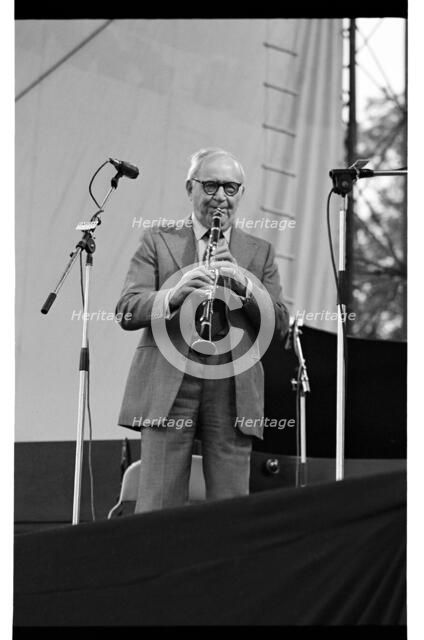 Benny Goodman, Knebworth, 1982.   Artist: Brian O'Connor.