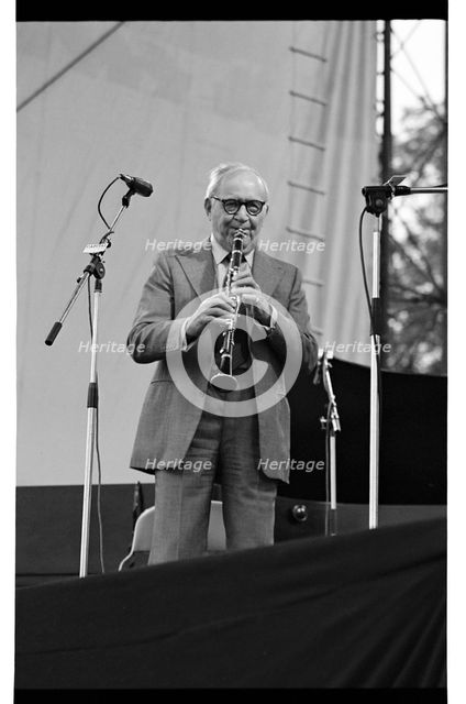 Benny Goodman, Knebworth, 1982.   Artist: Brian O'Connor.