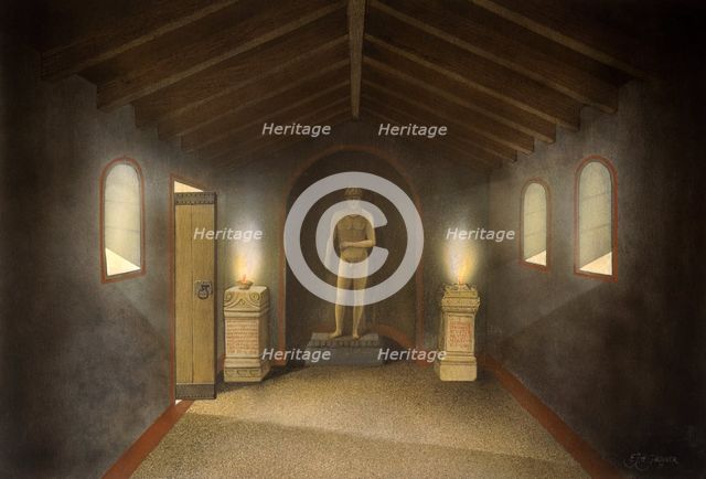 Benwell Roman Temple, c2nd century, (1990-2010). Artist: Frank Gardiner.