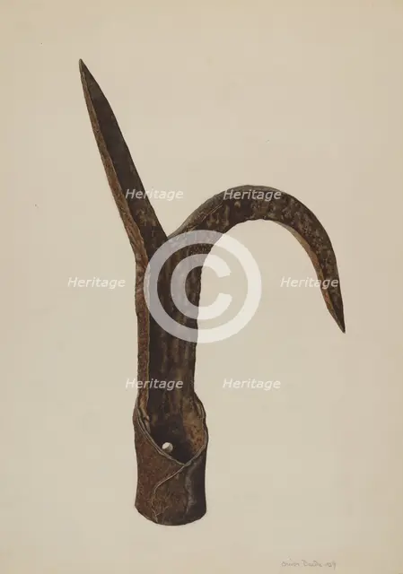 Bent Raider or Pike, 1939. Creator: Orison Daeda.