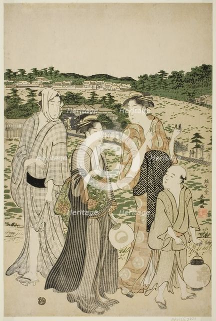 Benten Shrine in Shinobazu Pond, late 1780s. Creator: Katsukawa Shuncho.