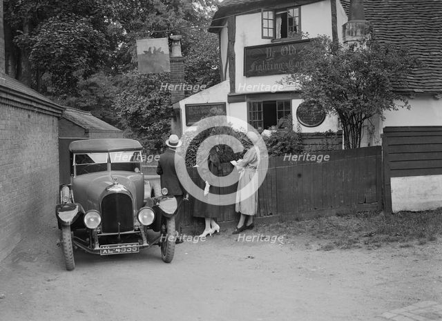 Bentley 4-seater tourer, St Albans, Hertfordshire, c1920s. Artist: Bill Brunell.