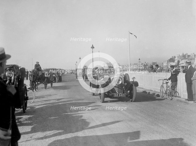 Bentley 4-seater of SK Thornley at Boulogne Motor Week, France, 1928. Artist: Bill Brunell.
