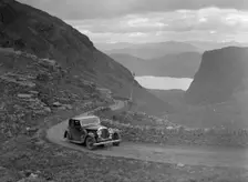 Bentley with Mulliner body of Miss MB Smith competing in the RSAC Scottish Rally, 1936. Artist: Bill Brunell