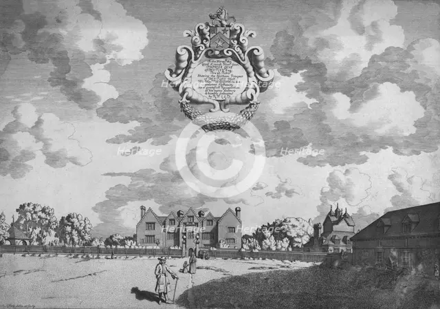 'Bentley Hall (Southern Prospect)', c1686. Creator: Michael Burghers.