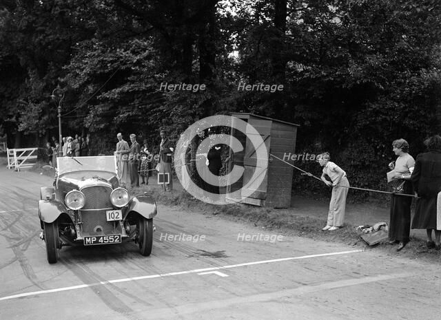 Bentley of FE Elgood, winner of a premier award at the MCC Torquay Rally, July 1937. Artist: Bill Brunell.