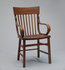 Bentwood armchair from a church in Tulsa, Oklahoma, late 19th-early 20th century. Creator: Unknown