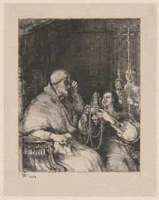 Benvenuto Cellini and Pope Paul III, 1824. Creator: Wilkie, Sir David (1785-1841)
